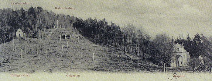 Chapel and calvary in 1901